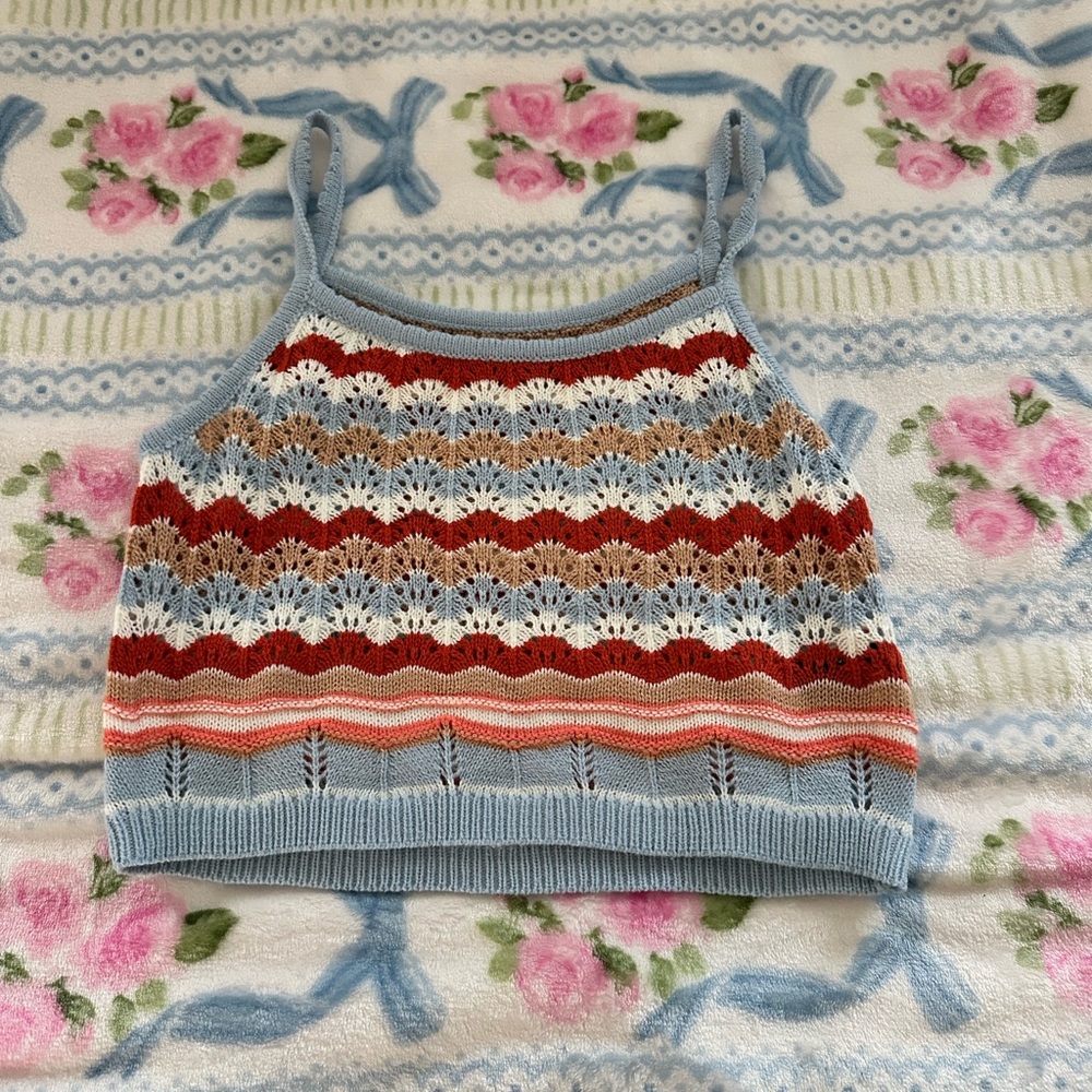 Colorful Knit Tank Top